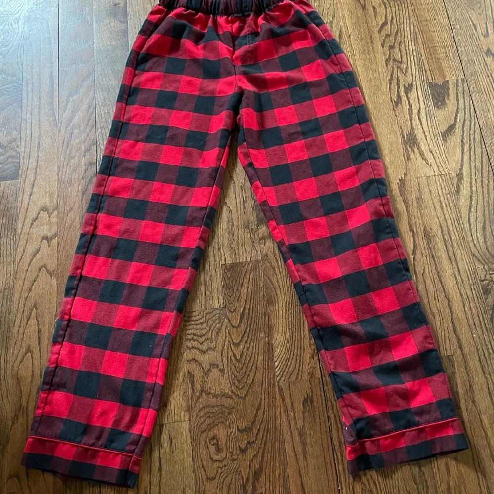 Disney Red and Black Buffalo Plaid Pajama Pants - Picture 1 of 2